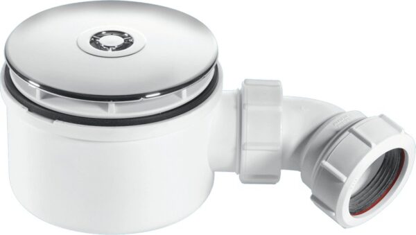 900mm Shower Trap 50mm Water Seal Chrome Plated Brass Dome 70mm Height