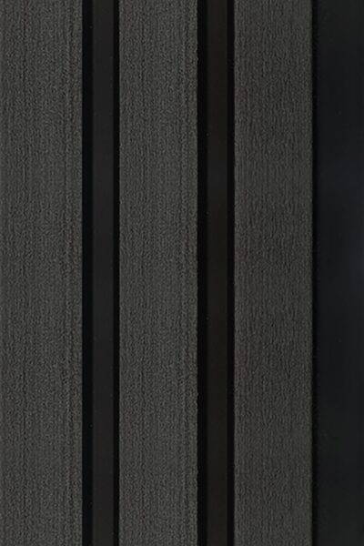 12mm Charcoal Water Resistant Slatwall - 2.6m x 122mm