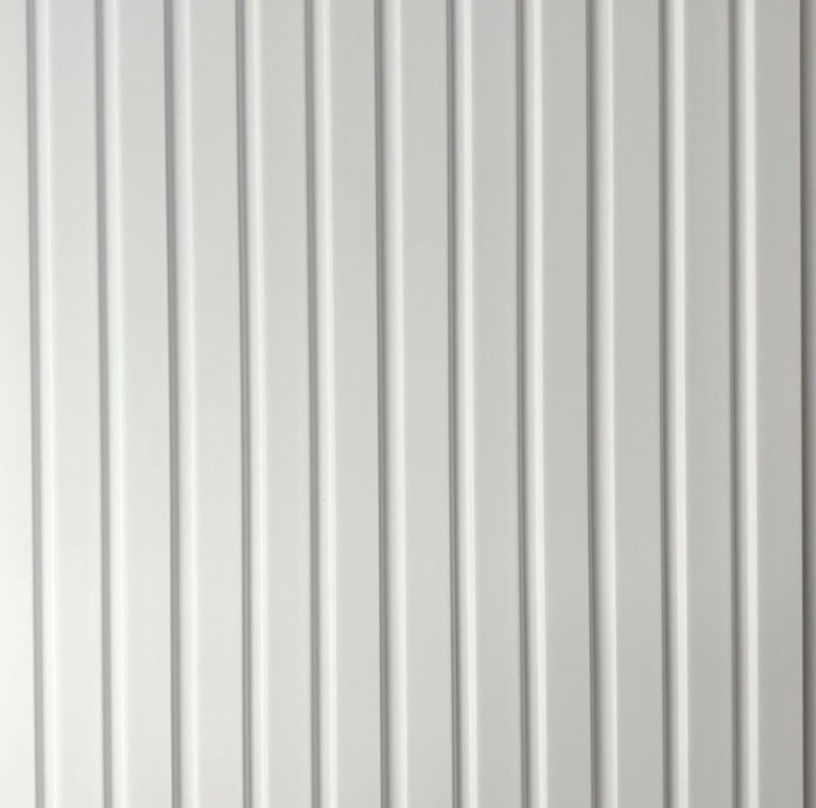 12mm Pure White Water Resistant Slatwall - 2.6m x 122mm