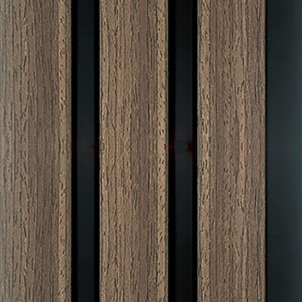 12mm Walnut Water Resistant Slatwall - 2.6m x 122mm