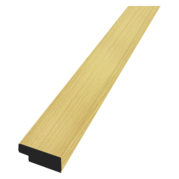 12mm Gold Metallic Water Resistant Slatwall Right Trim - 2.6m x 26mm
