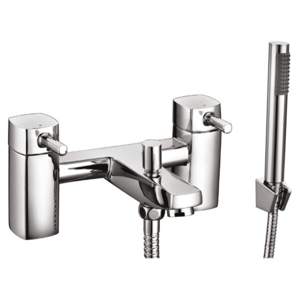 Forme Bath Shower Mixer with Shower Kit & Wall Bracket