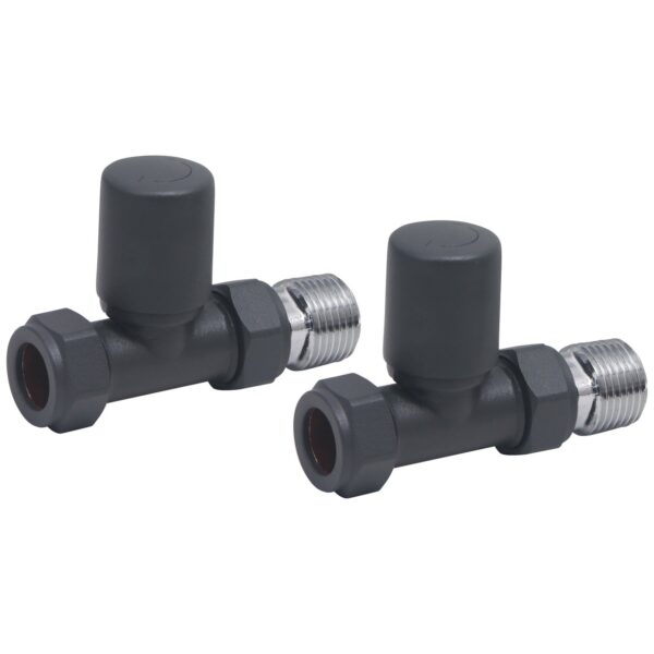 Radiator Valve Straight 15mm (Pair)
