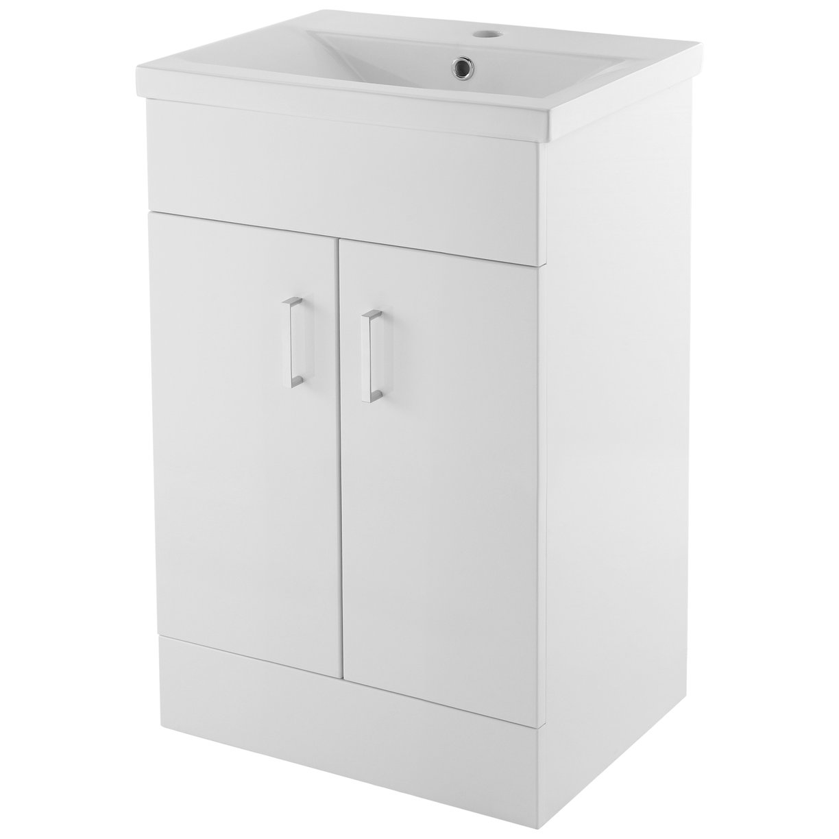 Eden 500mm Floor Standing Vanity Unit & Minimalist Ceramic Basin