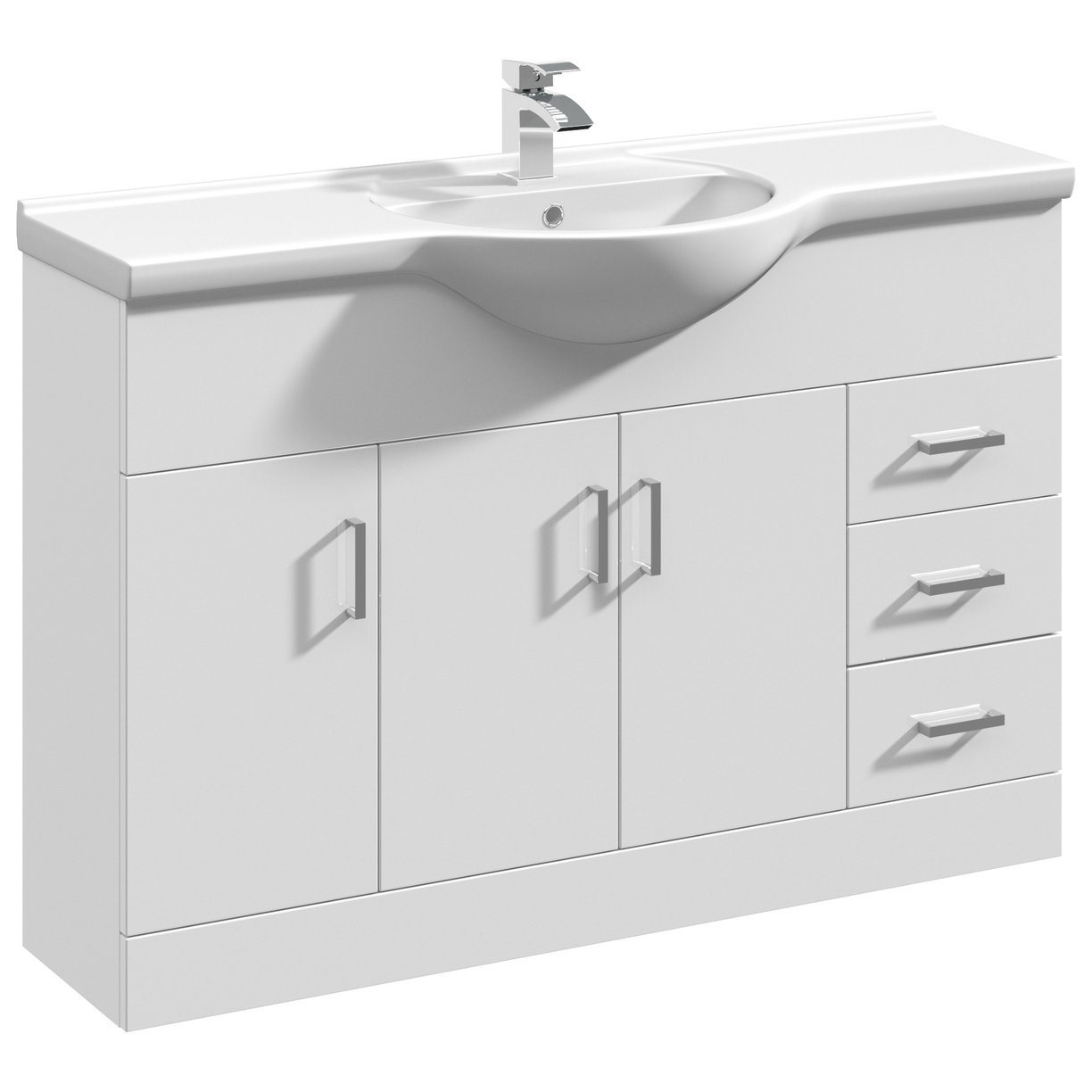 Mayford 1200mm Floor Standing Vanity Unit & Ceramic Basin