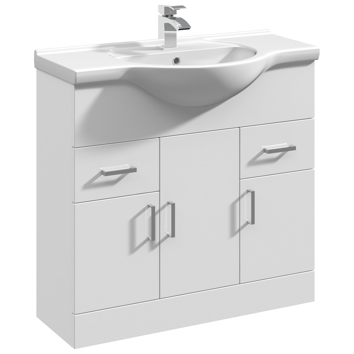 Mayford 850mm Floor Standing Vanity Unit & Ceramic Basin
