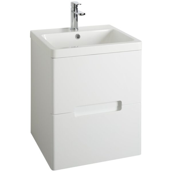 Selkirk 500 Wall Hung 2-Drawer with Ceramic Basin