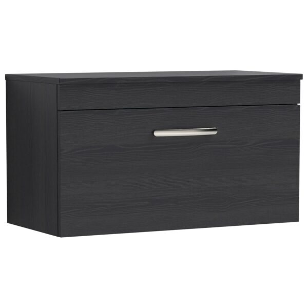 Athena 800mm Wall Hung 1-Drawer Vanity Unit & Worktop