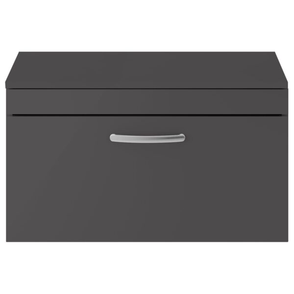 Athena 800mm Wall Hung 1-Drawer Vanity Unit & Worktop