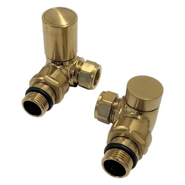Brass Corner Radiator Valve (Pair)